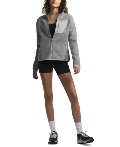 The North Face Women's Front Range Fleece Jacket In Tnf Medium Grey Heather