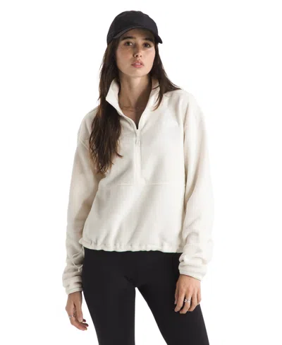 The North Face Women's Glacier Fleece Half Zip Jacket In White