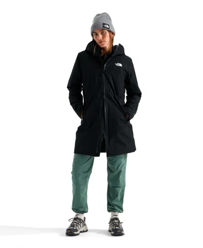 The North Face Women's Hikesteller Insulated Parka Jacket In Black