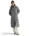 The North Face Women's Hydrenalite City Long Down Parka Jacket In Gray