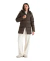 The North Face Women's Hydrenalite City Parka Hooded Jacket In Brown