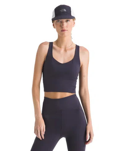 The North Face Women's Jaida V-neck Long Bra In Black