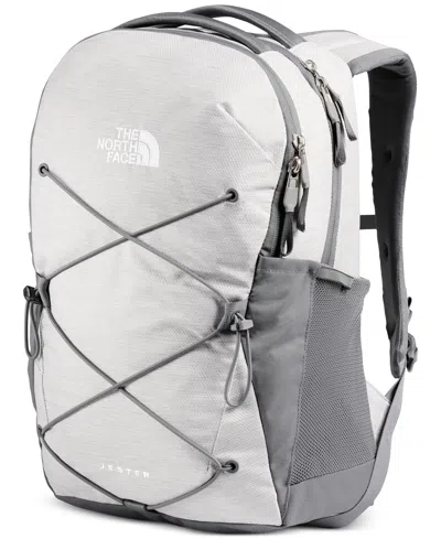 The North Face Women's Jester Backpack In Tnf White Metallic Mélange,mid Grey-npf