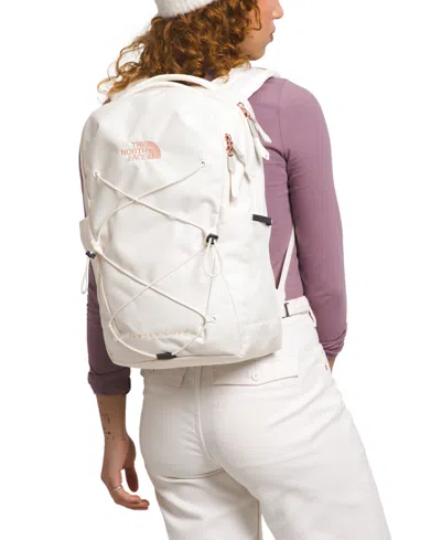 The North Face Jester Luxe Backpack In Ivory/cream Beige
