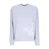 The North Face Women's Lightweight Crewneck Sweatshirt W Blow Up Logo Crewneck Dusty Periwinkle In Dusty Periwinkle