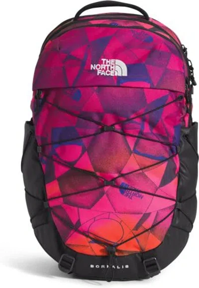 Pre-owned The North Face Women's Metropolis Insulated Parka (standard And Plus Size) In Mr Pink Expedition Print/tnf Black