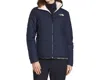 The North Face Women's Mossbud Insulated Reversible Jacket In Aviator Navy/vintage White In Multi