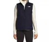 The North Face Women's Mossbud Insulated Reversible Vest In Aviator Navy/vintage White In Multi