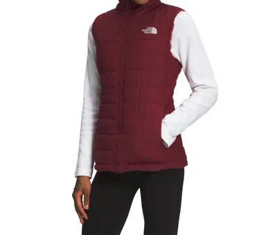 The North Face Women's Mossbud Insulated Reversible Vest In Cordovan In Pink