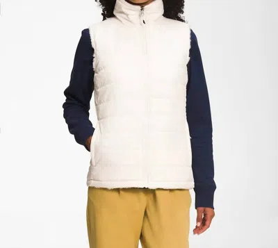 The North Face Women's Mossbud Insulated Reversible Vest In Gardenia White In Multi