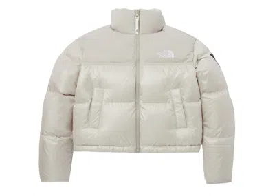 Pre-owned The North Face Women's Novelty Nuptse Rds Down Jacket In Cream Beige