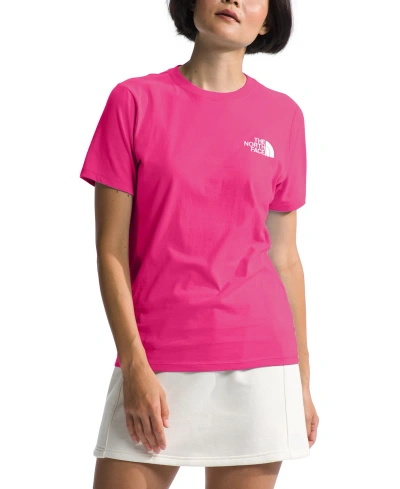 The North Face Women's Nse Box Logo T-shirt In Pink Primrose