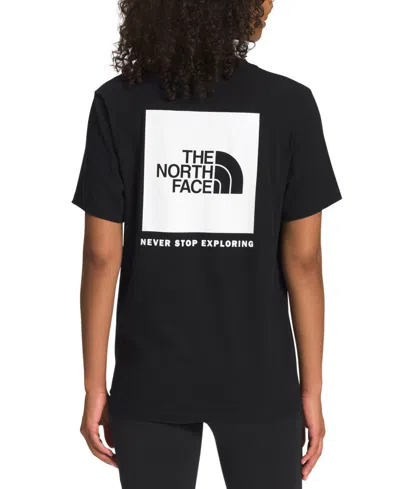 The North Face Women's Nse Box Logo T-shirt In Tnf Black,tnf White