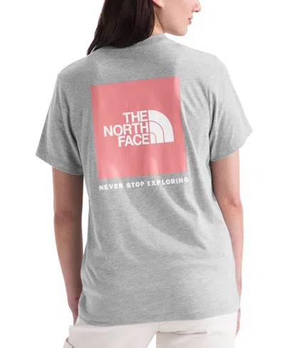 The North Face Women's Nse Box Logo T-shirt In Tnf Light Grey