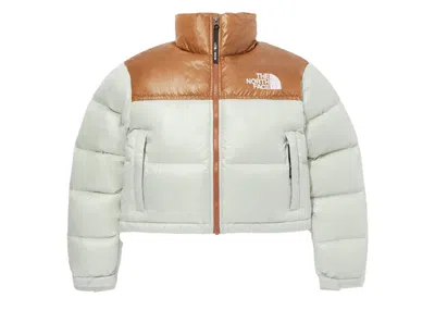 Pre-owned The North Face Women's Nuptse Short Jacket In Mint