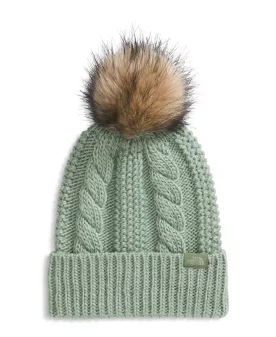 The North Face Women's Oh Mega Pom Beanie In Green