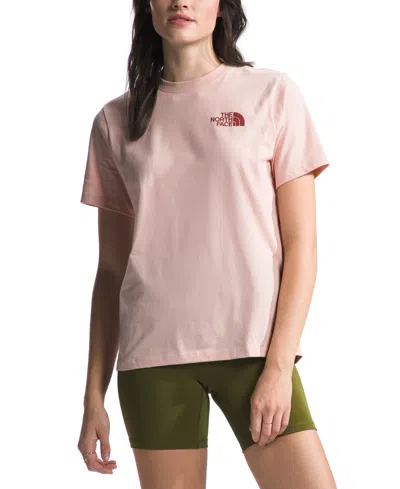 The North Face Women's Places We Love Graphic Print Cotton T-shirt In Pink Moss