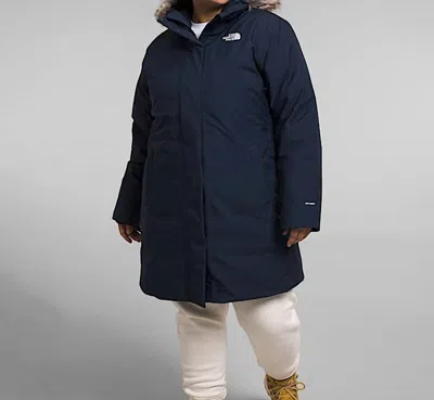 The North Face Women's Plus Arctic Parka Jacket In Summit Navy In Blue
