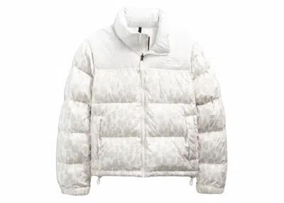 Pre-owned The North Face Women's Printed 1996 Retro Nuptse Jacket In Silver Grey