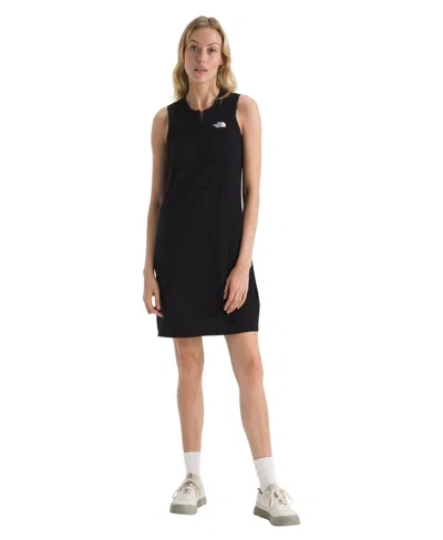 The North Face Women's Quarter-zip Front Packable Dress In Tnf Black
