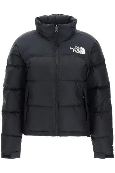The North Face Purple Two-tone Down Jacket For Women In Black