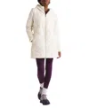 The North Face Women's Shady Glade Insulated Parka In White Dune