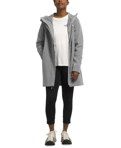 The North Face Women's Shelbe Raschel Hooded Parka In Smoked Pearl Heather