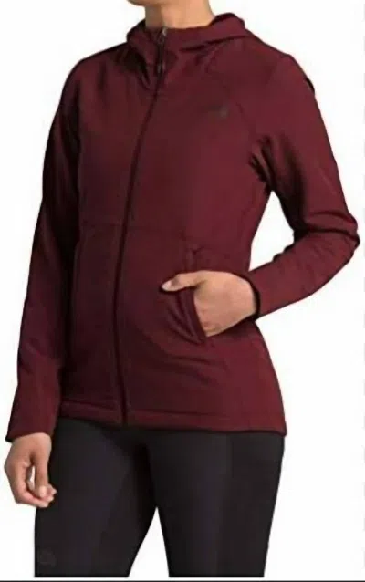 The North Face Women's Shelbe Raschel Hoodie In Deep Garnet Red In Multi