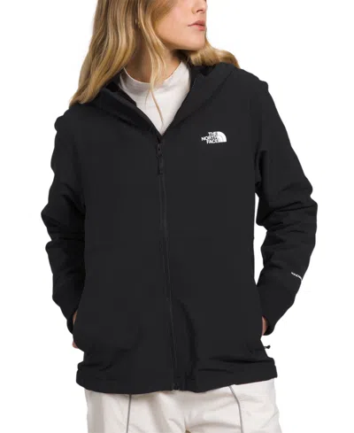 The North Face Women's Shelbe Raschel Zip-front Fleece-lined Hoodie Jacket In Black