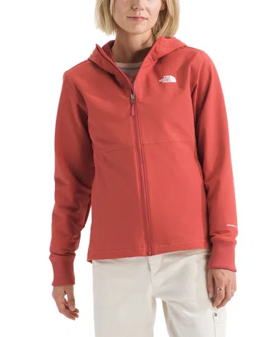 The North Face Women's Shelbe Raschel Zip-front Fleece-lined Hoodie Jacket In Brown