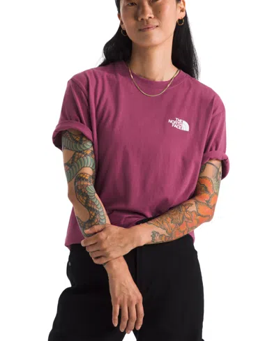 The North Face Women's Short-sleeve Core Box Nse Tee In Cyber Berry