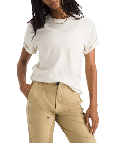 The North Face Women's Short-sleeve Core Box Nse Tee In White Dune