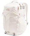 The North Face Women's Surge Luxe Metallic-accent Backpack In Gardenia White