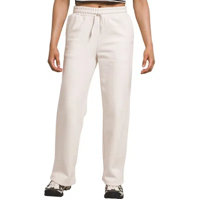 The North Face Women's  Felted Nf0a81ufn3n Jogger Pants White Wide Leg Clo683 In Gray