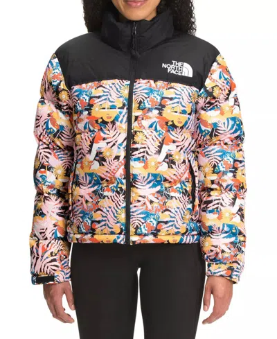 Pre-owned The North Face Women's  Plus Printed 1996 Retro Nuptse 700 Down Jacket In Multicolor