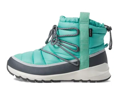 The North Face Women's  Thermoball Us 5 Lace-up Waterproof Winter Boots Zpo2394 In Green