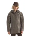 The North Face Women's Thermoball Hooded Parka Jacket In Brown