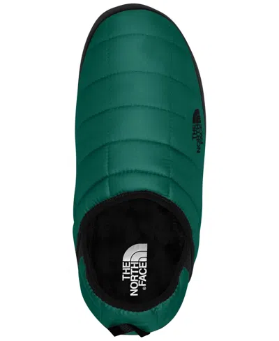 The North Face Women's Thermoball Traction Slippers In Evergreen,tnf Black
