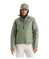 The North Face Women's Thermoball Zip-front Jacket In Green