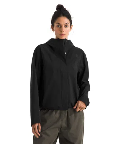 The North Face Women's Voyage Rain Hooded Jacket In Black