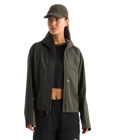 The North Face Women's Voyage Rain Hooded Jacket In Black