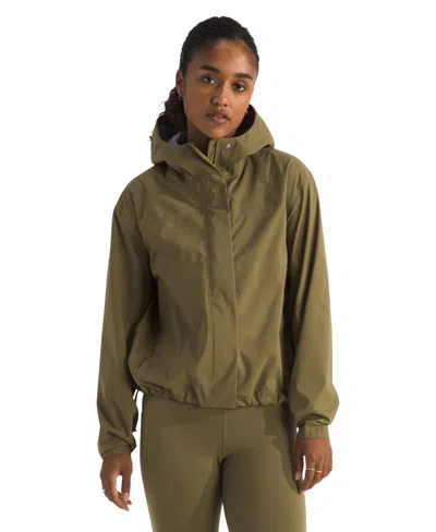 The North Face Women's Voyage Rain Hooded Jacket In Green