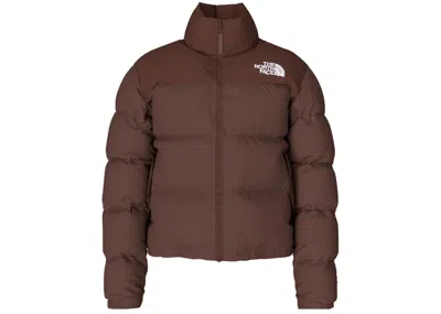 Pre-owned The North Face Womens 1996 Retro Nuptse 700 Fill Packable Jacket In Dark Oak