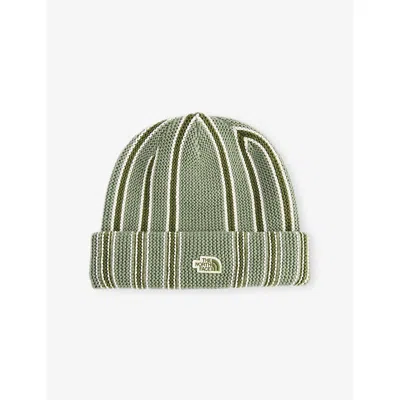The North Face Womens Bark Mist/woodland Gree Urban Explore Knitted Beanie