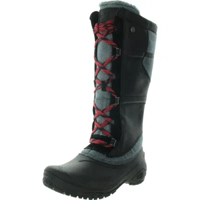 The North Face Womens Faux Fur Lined Faux Fur Winter & Snow Boots In Black