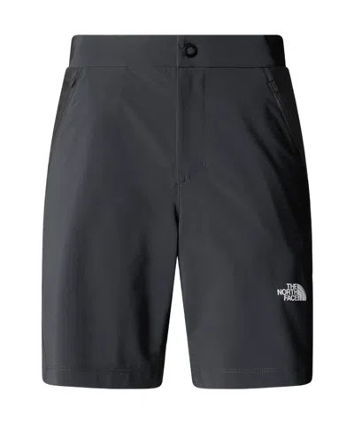 The North Face Womens Felik Slim Tapered Shorts In Bitumen Ash-tnf Black