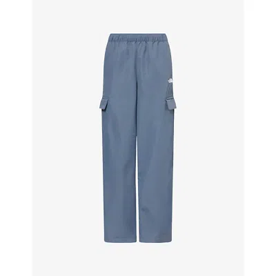 The North Face Womens Granite Grey Easy Packable Cargo Nylon Trousers In Blue