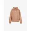 THE NORTH FACE WOMENS LATTE ESSENTIAL KANGAROO-POCKET COTTON-BLEND HOODY XS