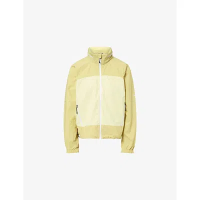 The North Face Womens Lemon Mist/pear Hike Utility Zip-up Shell Jacket Xs In Yellow