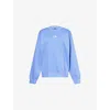 The North Face Womens Essential Oversize Cotton-blend Sweatshirt Medium Blue Xs In Medium Blue